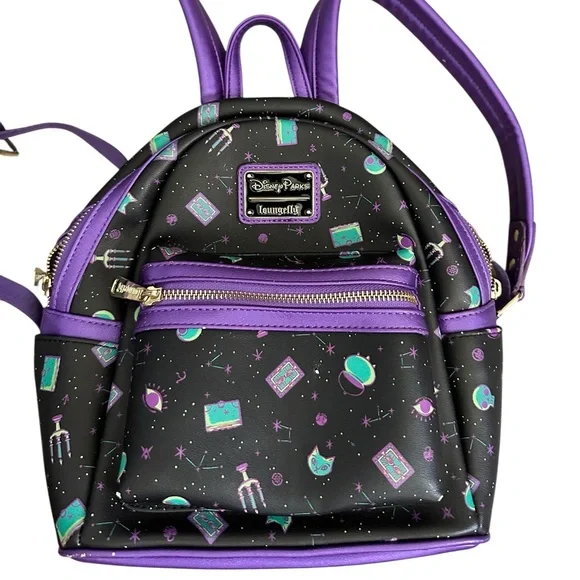 Loungefly Black and Purple Backpack LOUNGEFLY Nightmare Before Christmas Purple Line Mini  main image 4